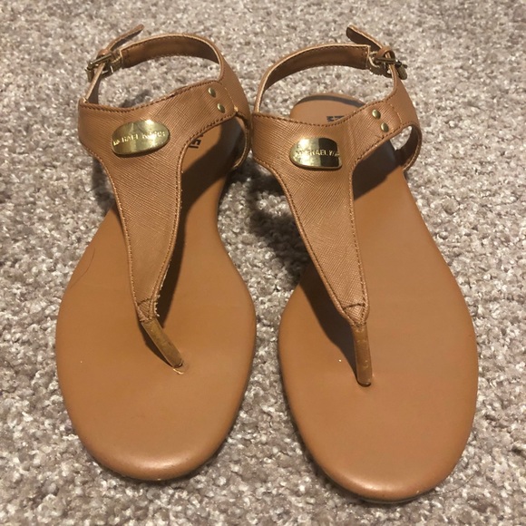Michael Kors Cognac Sandals - Picture 1 of 4
